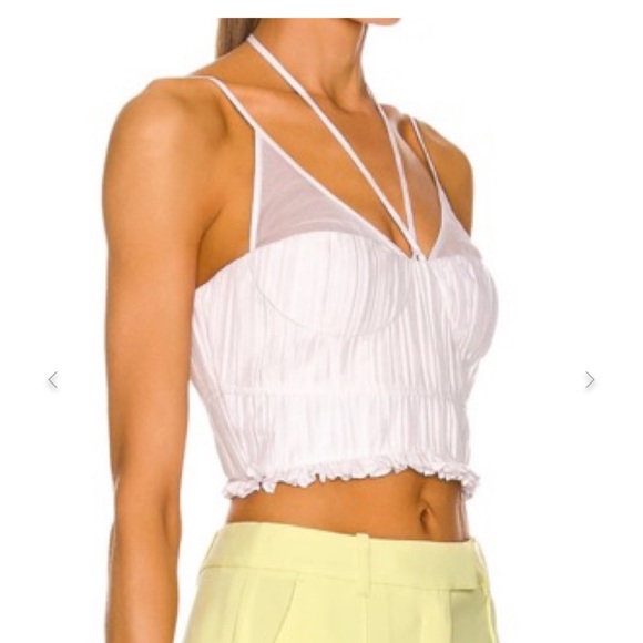Jonathan Simkhai white corset crop top - NWT - Picture 2 of 5